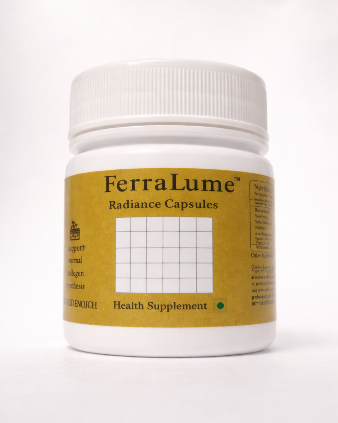 Aham Natural - FerraLume Radiance Capsules(Ferrous Bisglycinate 29mg + Vitaminc C 65mg)