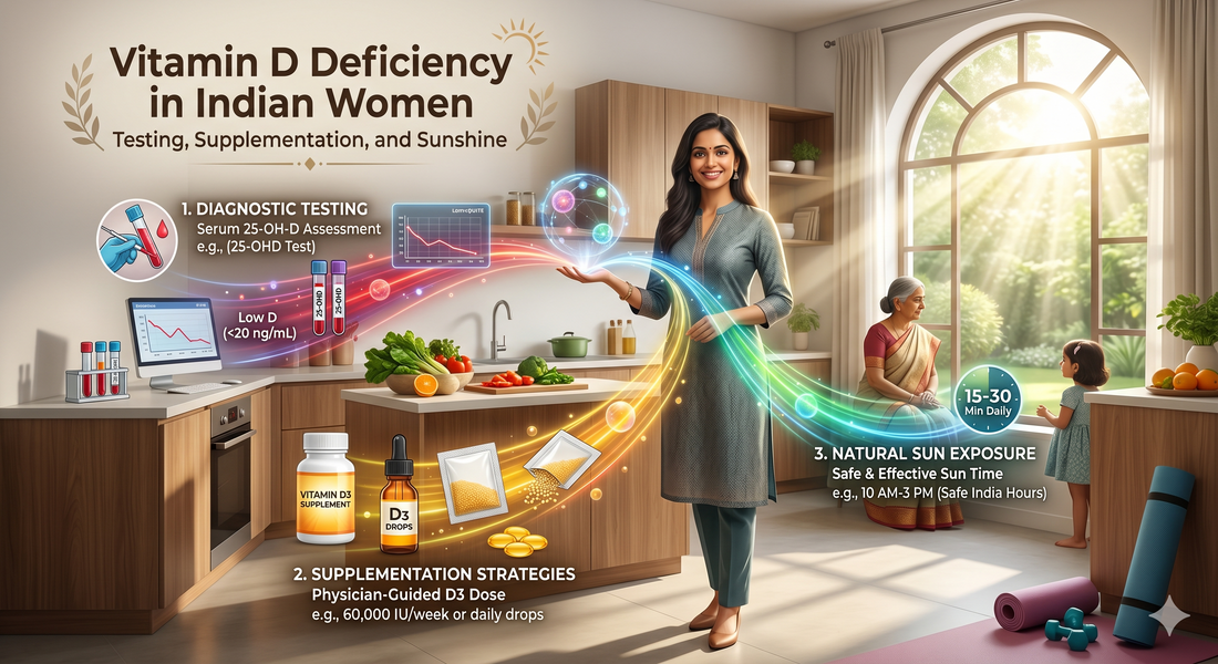 Vitamin D Deficiency in Indian Women: Testing, Supplementation, and Sunshine