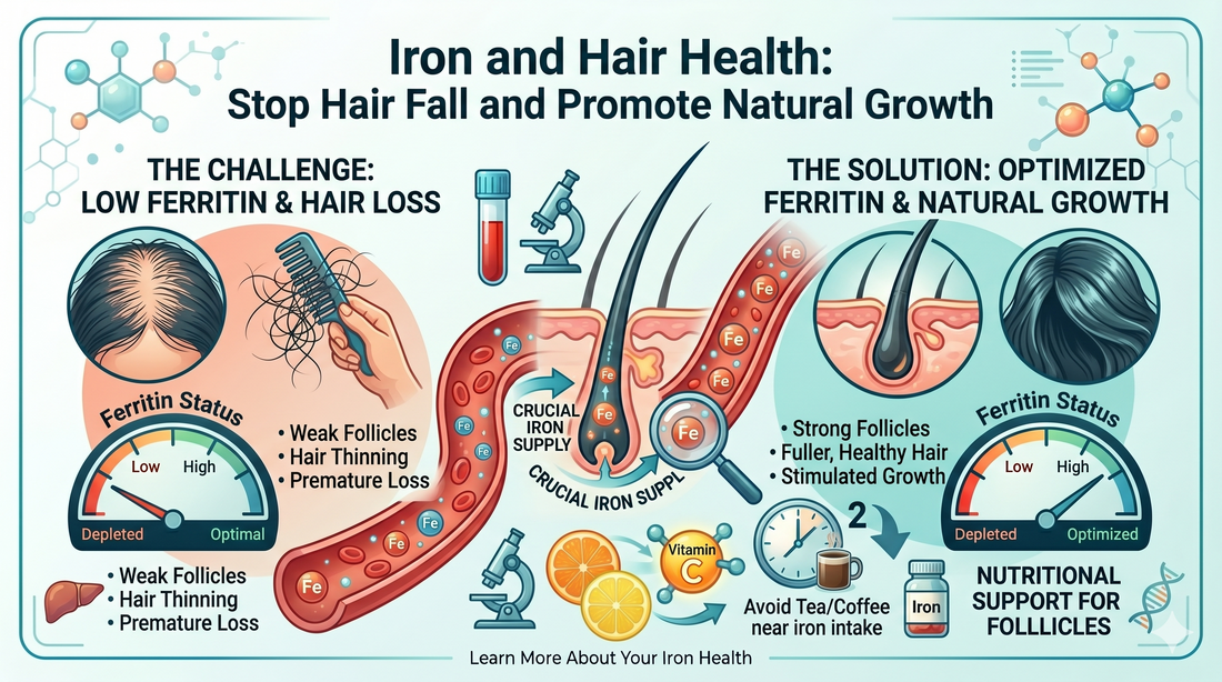 Iron and Hair Health: Stop Hair Fall and Promote Natural Growth