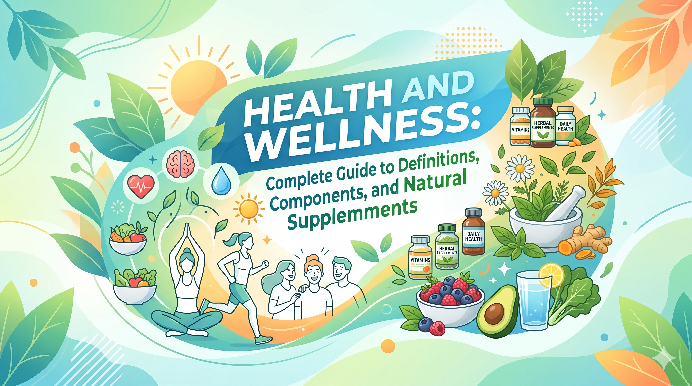 Health and Wellness: Complete Guide to Definitions, Components, and Natural Supplements