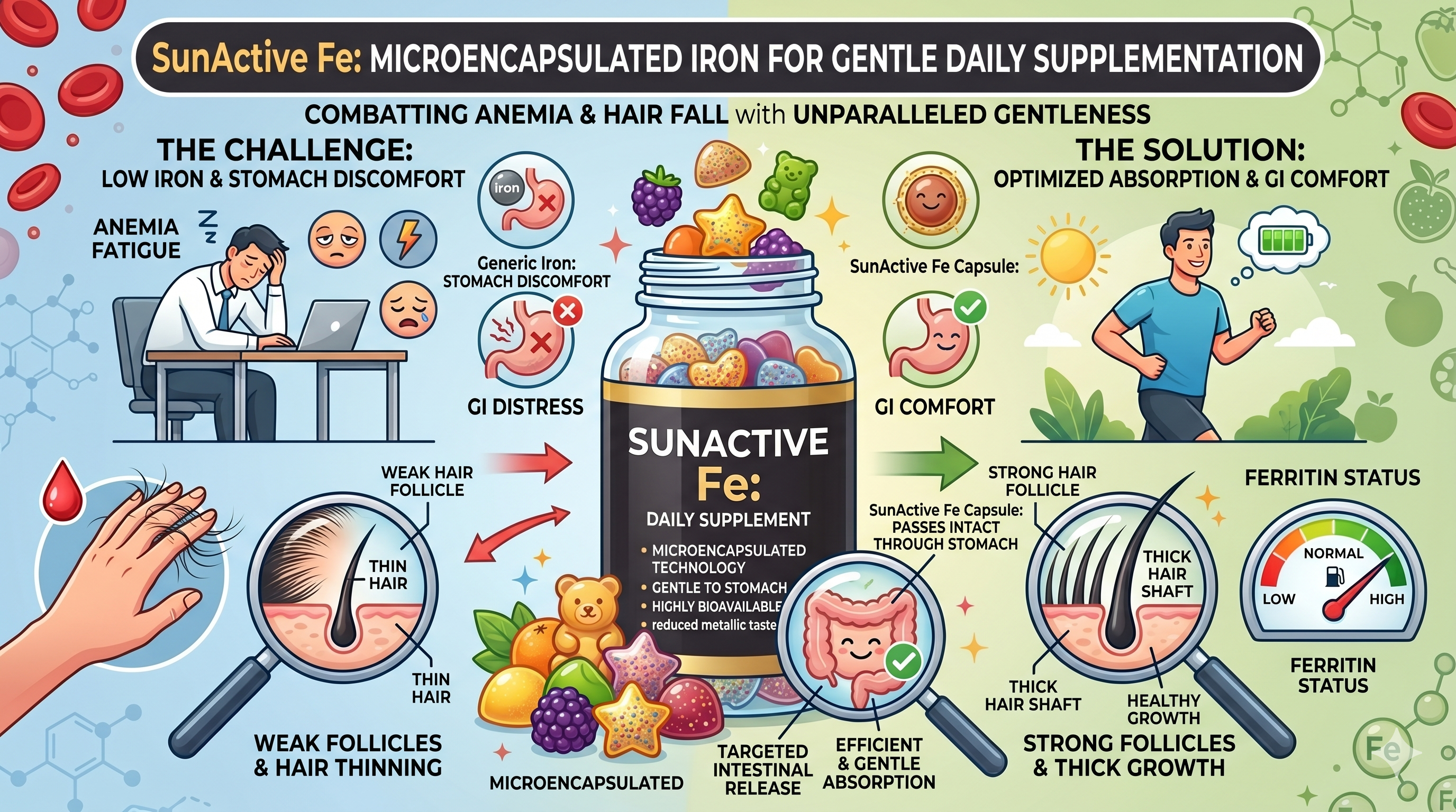 SunActive Fe: Microencapsulated Iron for Gentle Daily Supplementation