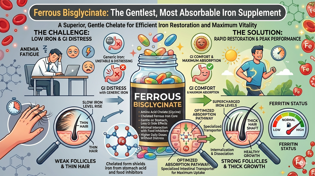 Ferrous Bisglycinate: The Gentlest, Most Absorbable Iron Supplement