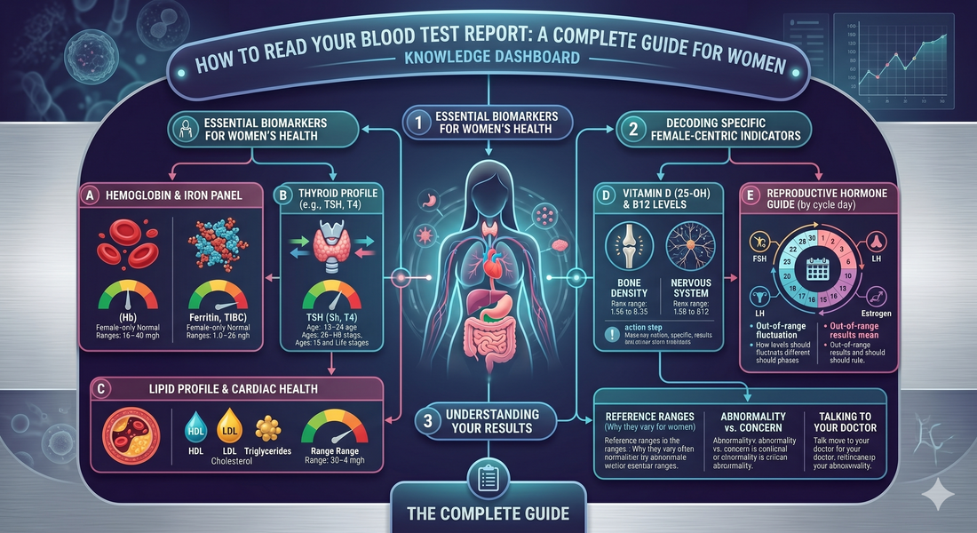 How to Read Your Blood Test Report: A Complete Guide for Women