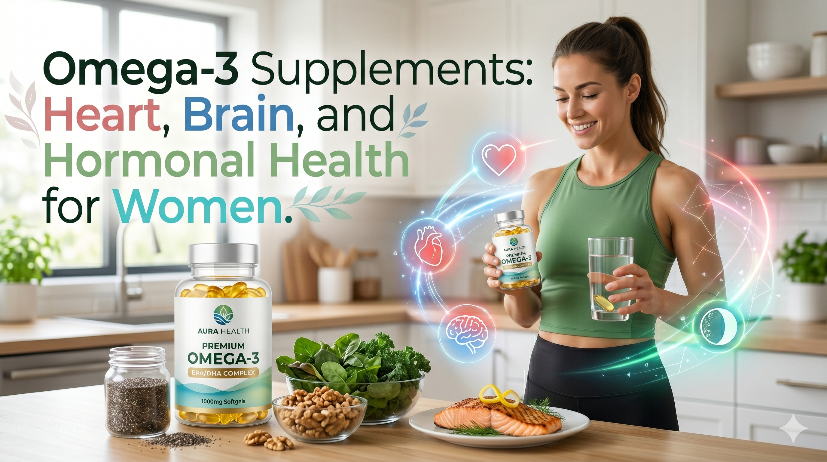 Omega-3 Supplements: Heart, Brain, and Hormonal Health for Women