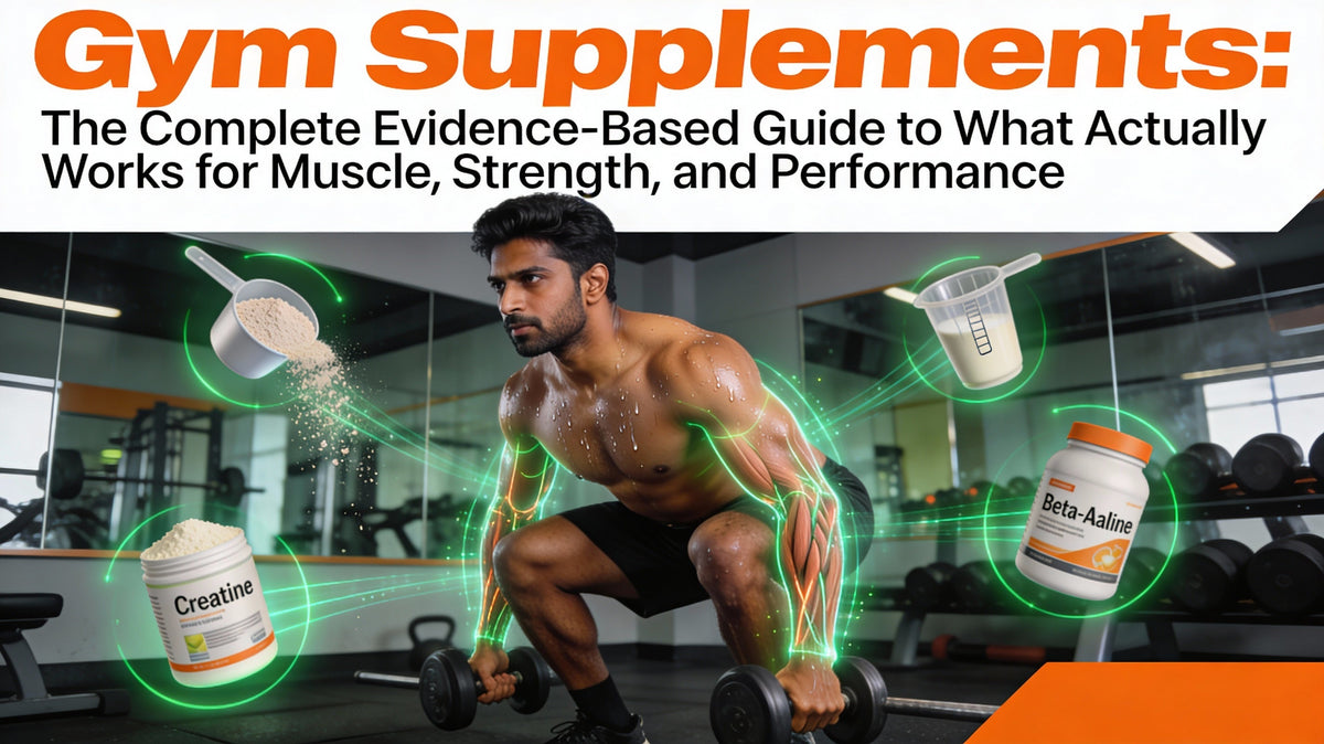 Gym Supplements: The Complete Evidence-Based Guide to What Actually Works for Muscle, Strength, and Performance